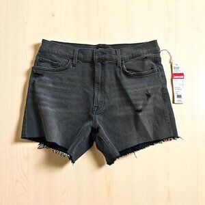 HUDSON Womens Kass Black Denim Shorts Sz 8 NEW